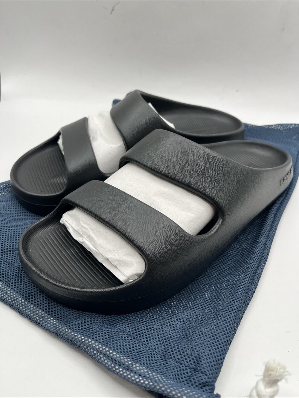 Bombas Women Black Sandal Slide Flip Flops Comfort Lightweight Sz 9 D US NWT